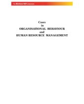 book Cases in Organisational Behaviour and Human Resource Management