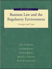 book Business Law and the Regulatory Environment: Concepts and Cases