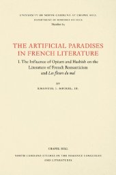 book The Artificial Paradises in French Literature