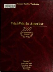 book Who's Who in America 2000: Millennium Edition