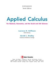 book Applied Calculus For Business, Economics, and the Social and Life Sciences