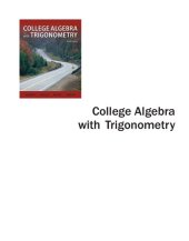 book College Algebra with Trigonometry