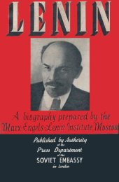 book Lenin: A Biography Prepared by the Marx-Engels-Lenin Institute