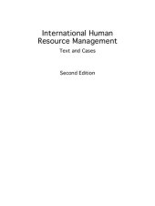 book International Human Resource Management