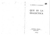 book Que és la dialéctica