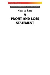 book How To Read A Profit And Loss Statement