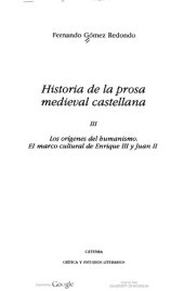 book Historia de la prosa medieval castellana