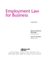 book Employment law for business