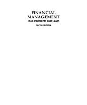 book Financial management : text, problems and cases