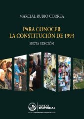 book Para conocer la Constitución de 1993 (Peru)