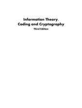 book Information Theory Coding And Cryptography