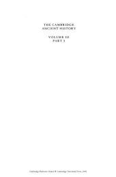 book The Cambridge Ancient History, Volume 3, Part 3: Expansion of the Greek World 8th-6th Centuries BC