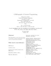 book A bibliography of literate programming