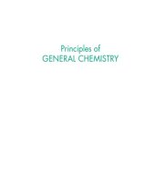 book Principles of general chemistry