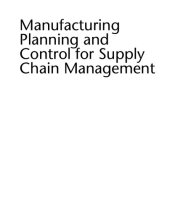 book Manufacturing Planning and Control for Supply Chain Management