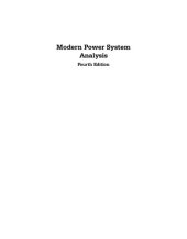 book Modern Power System Analysis