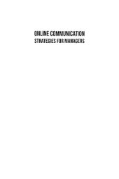 book Online Communication Strategies For Managers