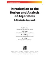 book Introduction to the Design and Analysis of Algorithms