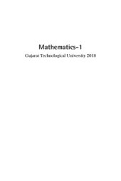 book Mathematics-1, GTU–2018