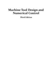 book Machine Tools Design And Numerical Control