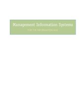 book Management Information Systems for the Information Age