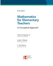 book Mathematics for Elementary Teachers: A Conceptual Approach