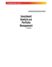 book Investment analysis and portfolio management.