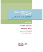 book Organizational Behavior: Improving Performance and Commitment in the Workplace