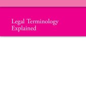 book Legal Terminology Explained