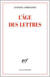 book L'âge des lettres