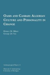 book Oasis and Casbah: Algerian Culture and Personality in Change