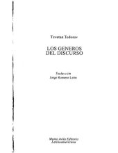 book Los géneros del discurso