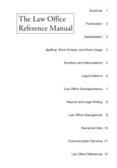 book The Law Office Reference Manual