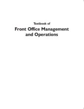 book Textbook of front office management and operations