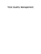 book Total Quality Management