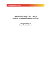 book When the going get tough : strategic responses to business crises