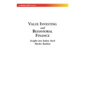 book Value investing and behavioral finance : insights into Indian stock market realities