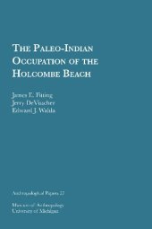 book The Paleo-Indian Occupation of the Holcombe Beach