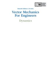 book Vector Mechanics For Engineers: Dynamics