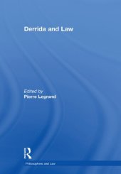 book Derrida and Law