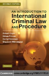 book An Introduction to International Criminal Law and Procedure