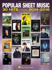 book Popular Sheet Music: 30 Hits from 2014-2016