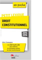 book Petit lexique de droit constitutionnel