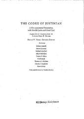 book The Codex of Justinian: A New Annotated Translation with Parallel Latin and Greek Text