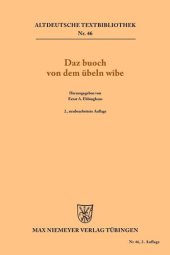 book Daz buoch von dem übeln wîbe