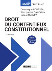 book Droit du contentieux constitutionnel