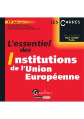 book L’essentiel des institutions de l’Union européenne