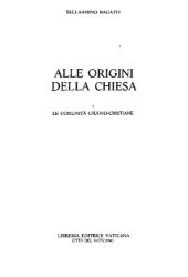 book Alle origini della Chiesa. Le comunità giudeo-cristiane