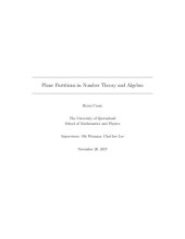 book Plane Partitions in Number Theory and Algebra