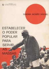 book Estabelecer o poder popular para servir as massas